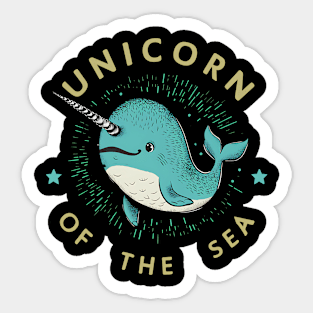 Unicorn of the sea Sticker